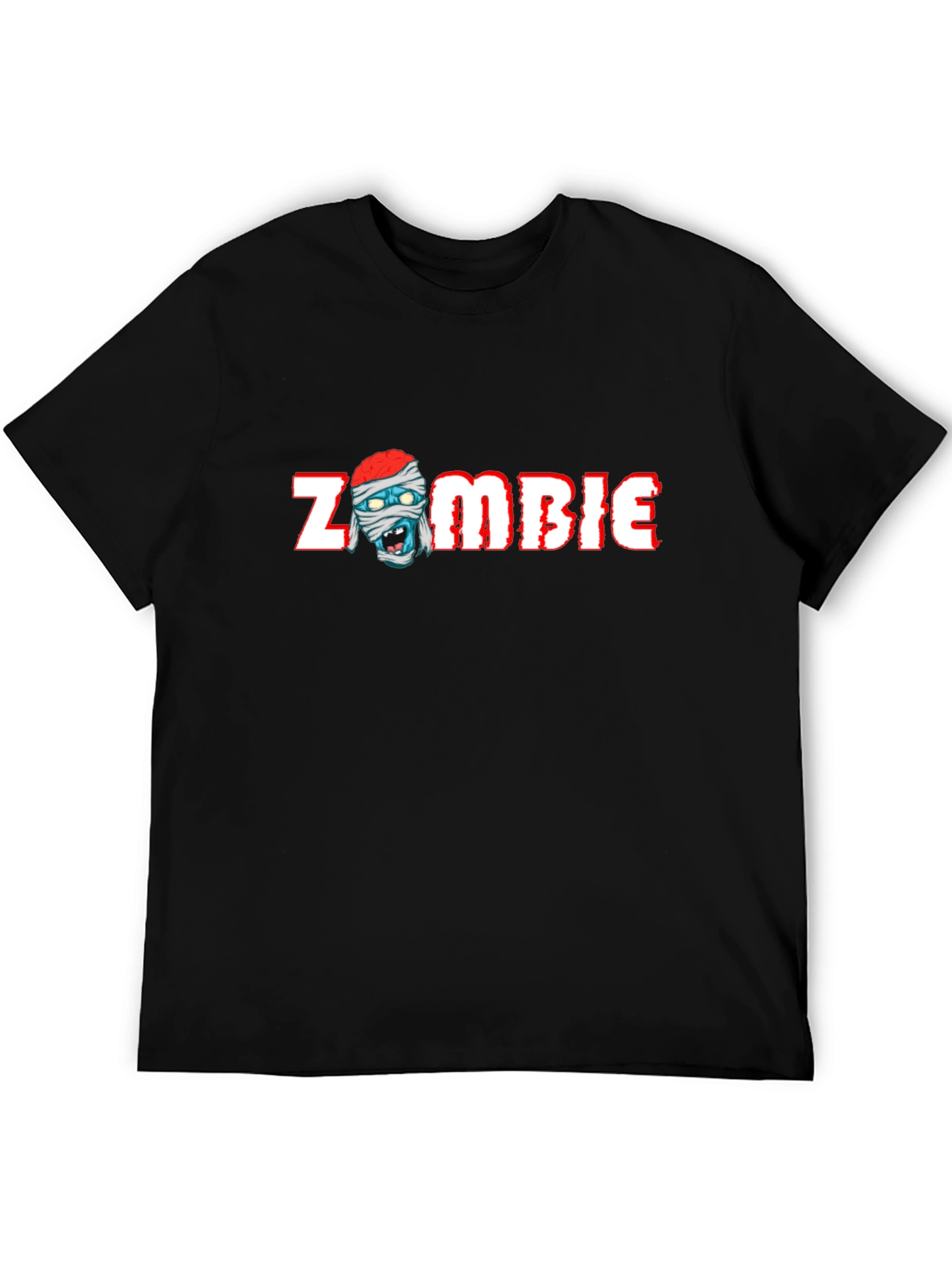 Zombie Mummy Graphic Black T-Shirt