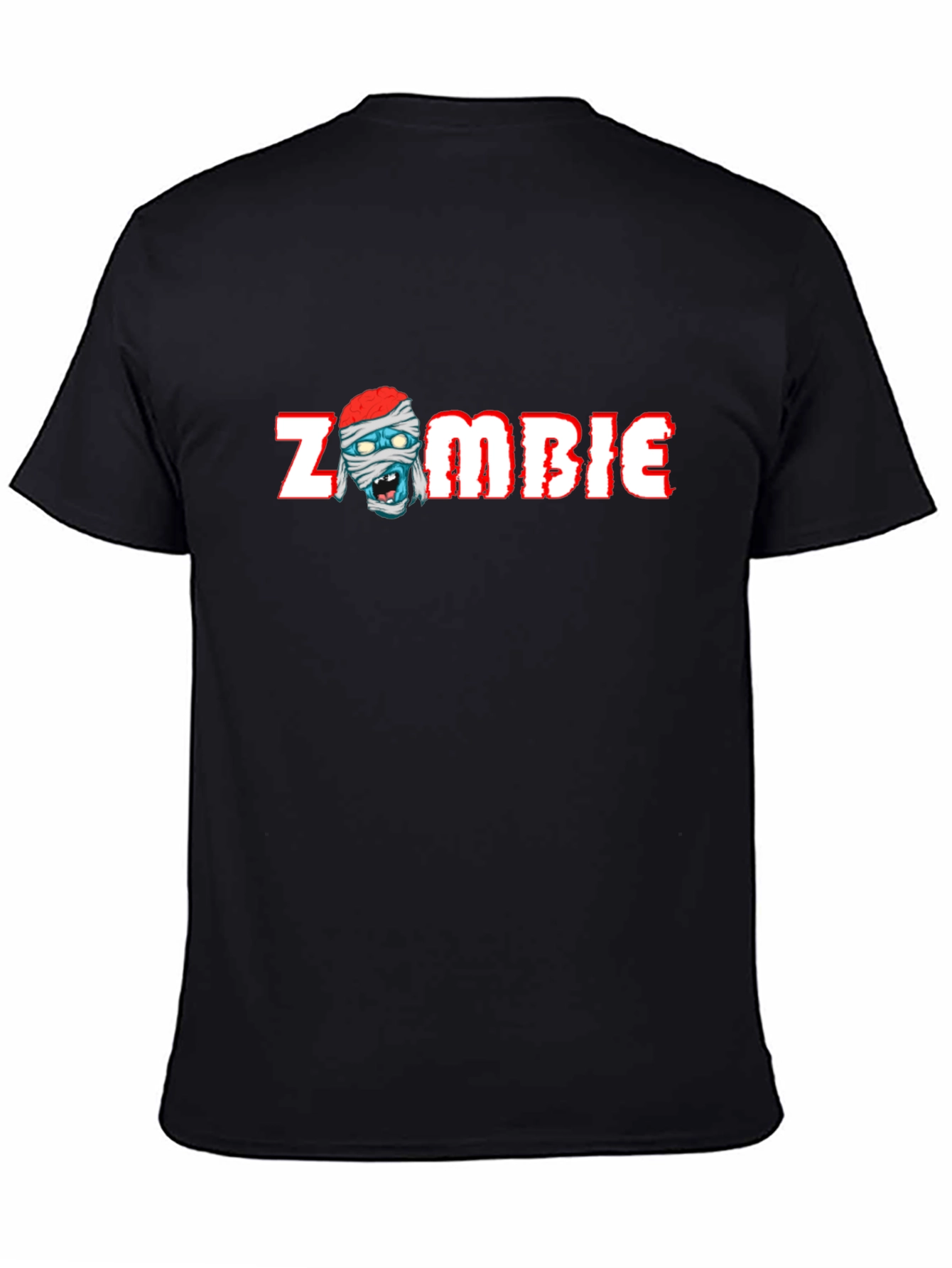 Zombie Mummy Graphic Black T-Shirt