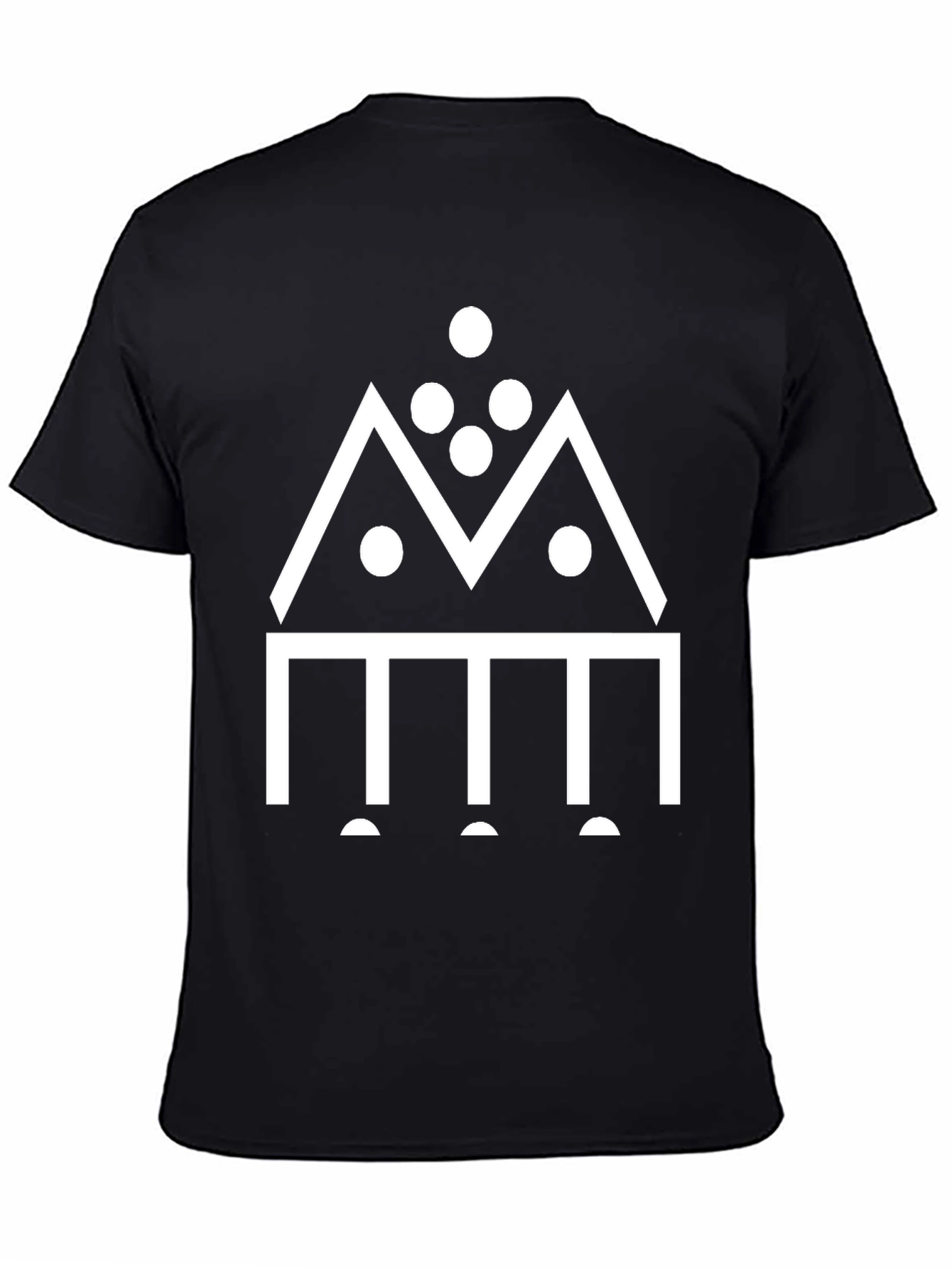 Geometric Symbol Black T-Shirt