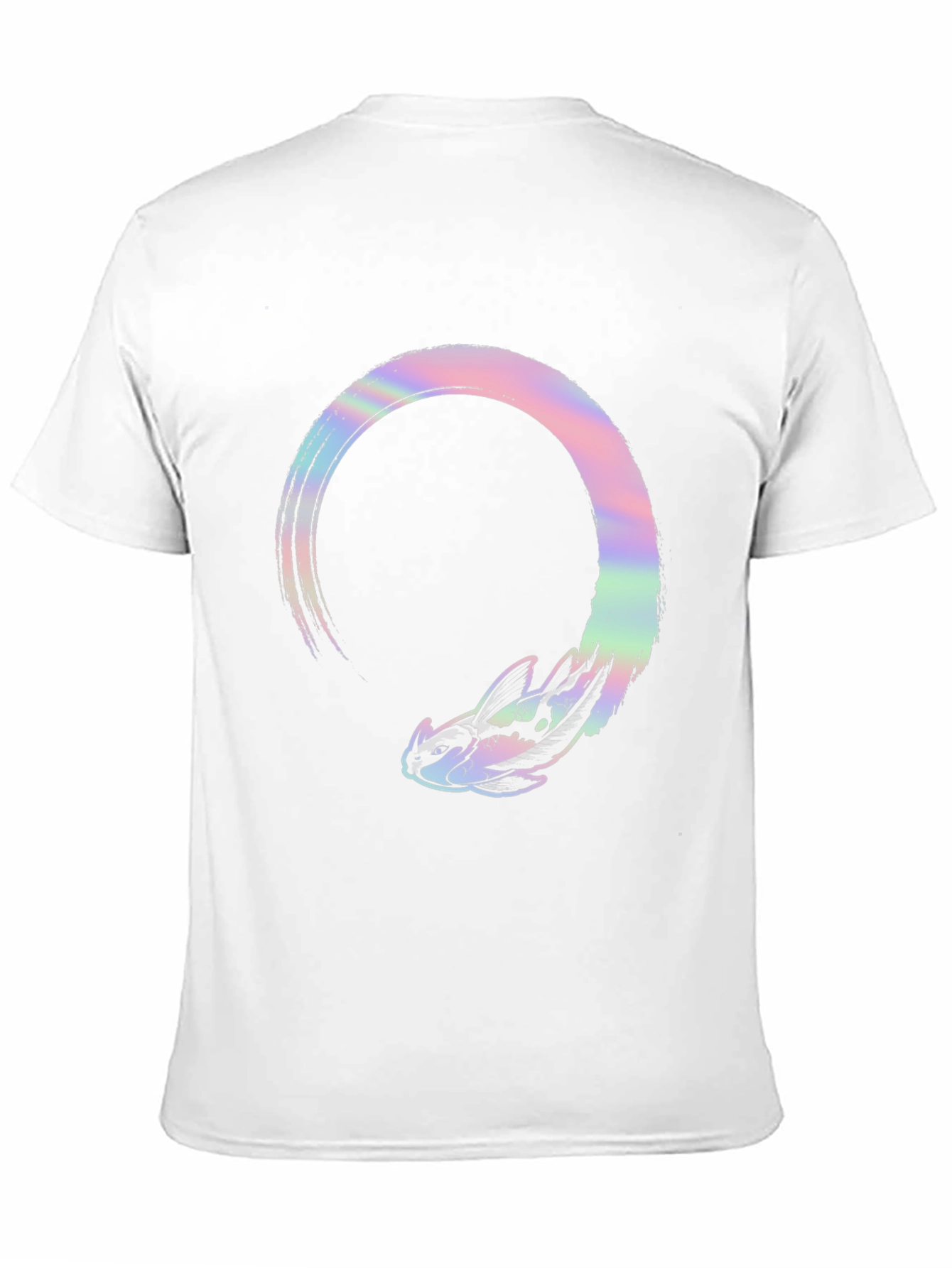 Abstract Dragon Graphic Tee - Black