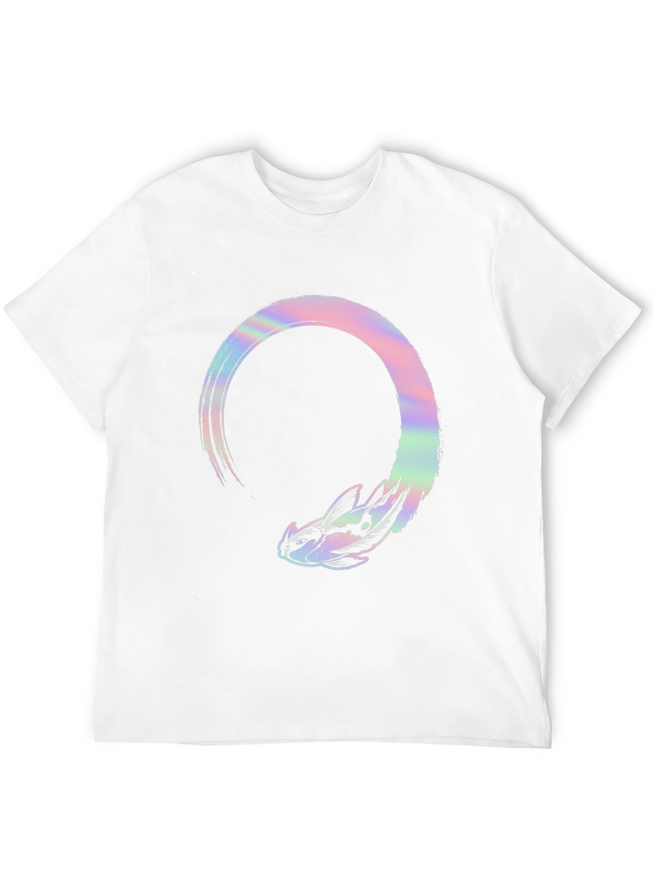Abstract Dragon Graphic Tee - Black