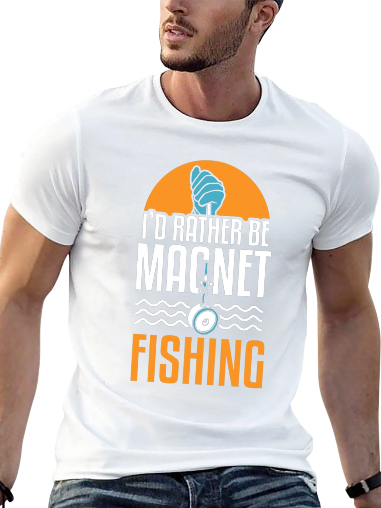 Magnet Fishing T-Shirt - Id Rather Be