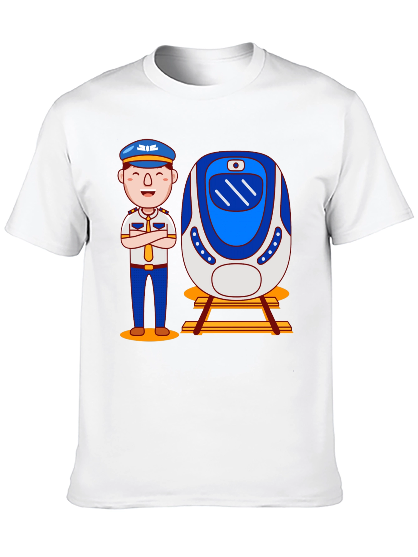 Train Conductor Graphic T-Shirt