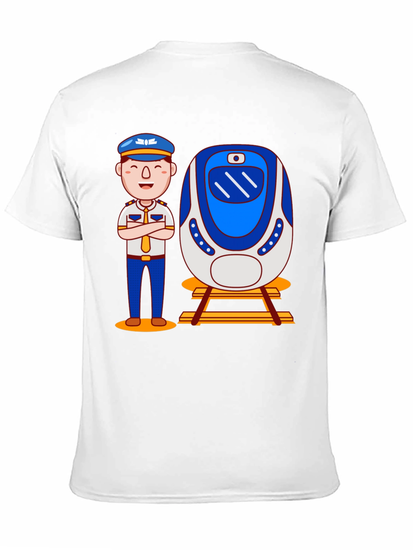 Train Conductor Graphic T-Shirt