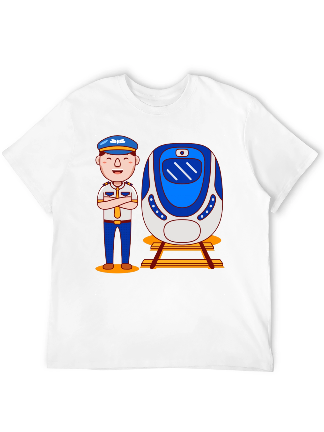 Train Conductor Graphic T-Shirt