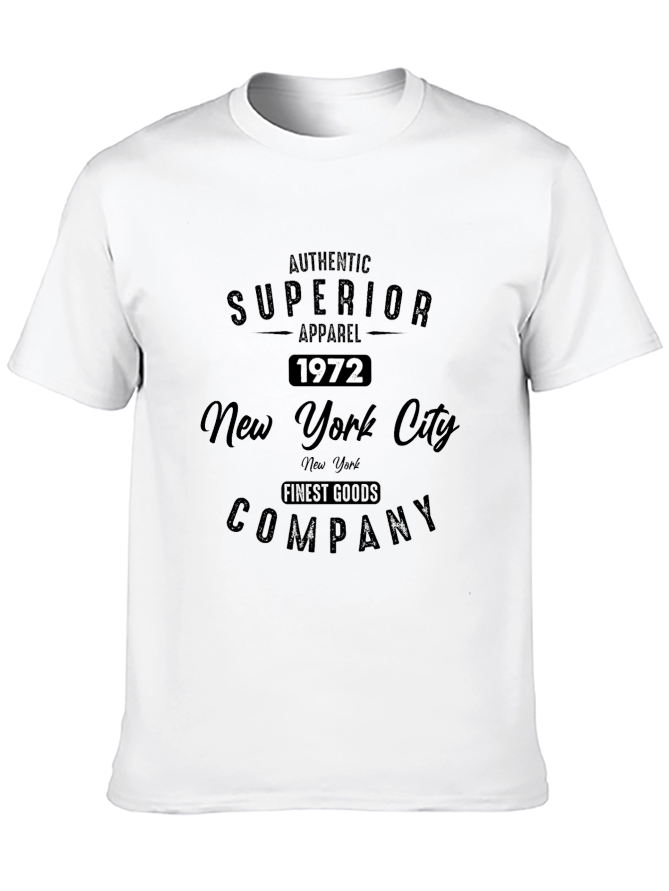 Superior Apparel 1972 Black T-Shirt