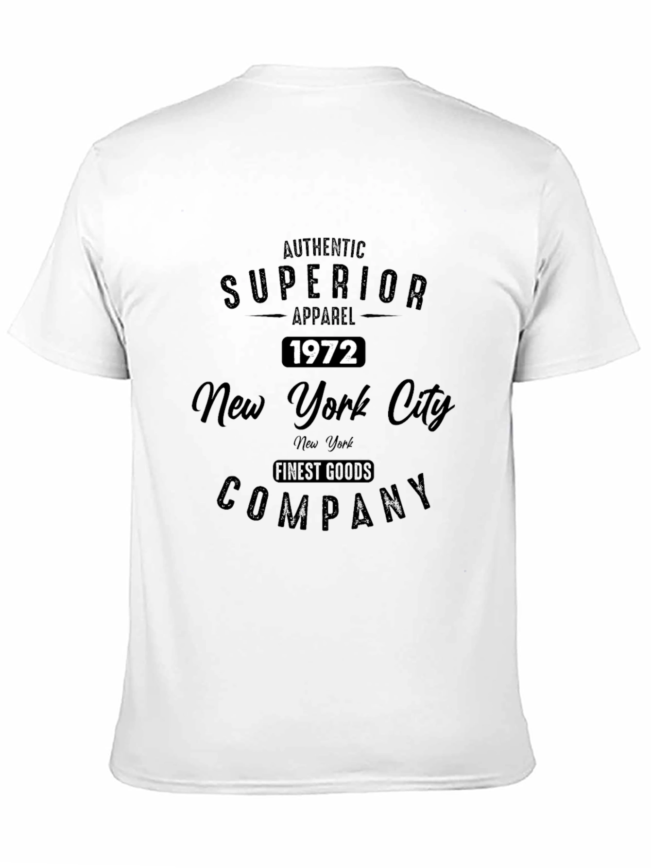Superior Apparel 1972 Black T-Shirt