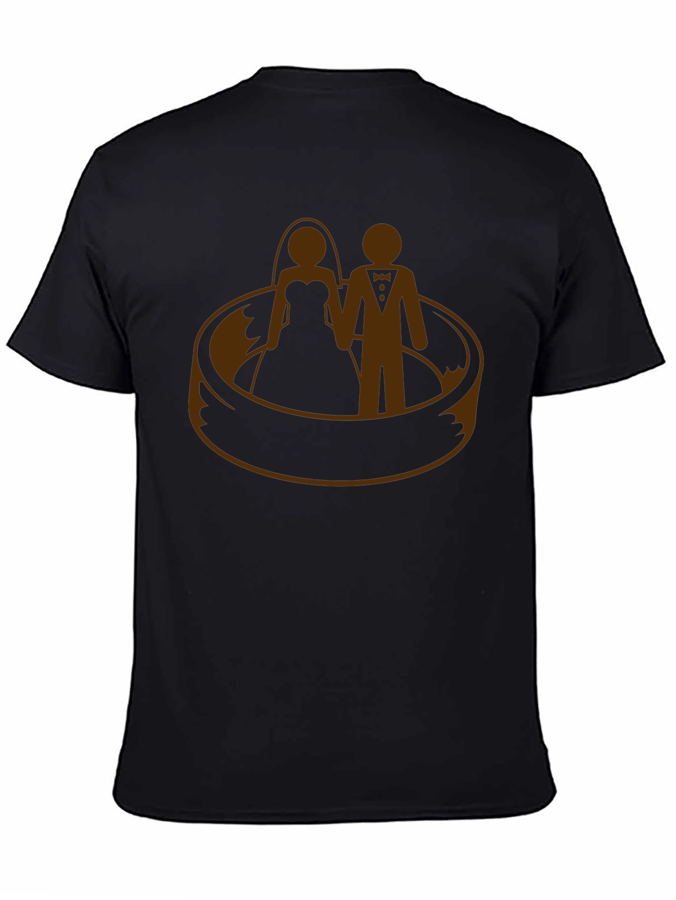 Wedding Ring T-Shirt - Bride and Groom Graphic Tee