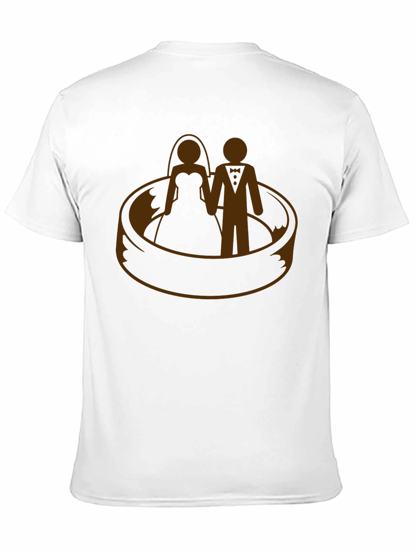 Wedding Ring T-Shirt - Bride and Groom Graphic Tee