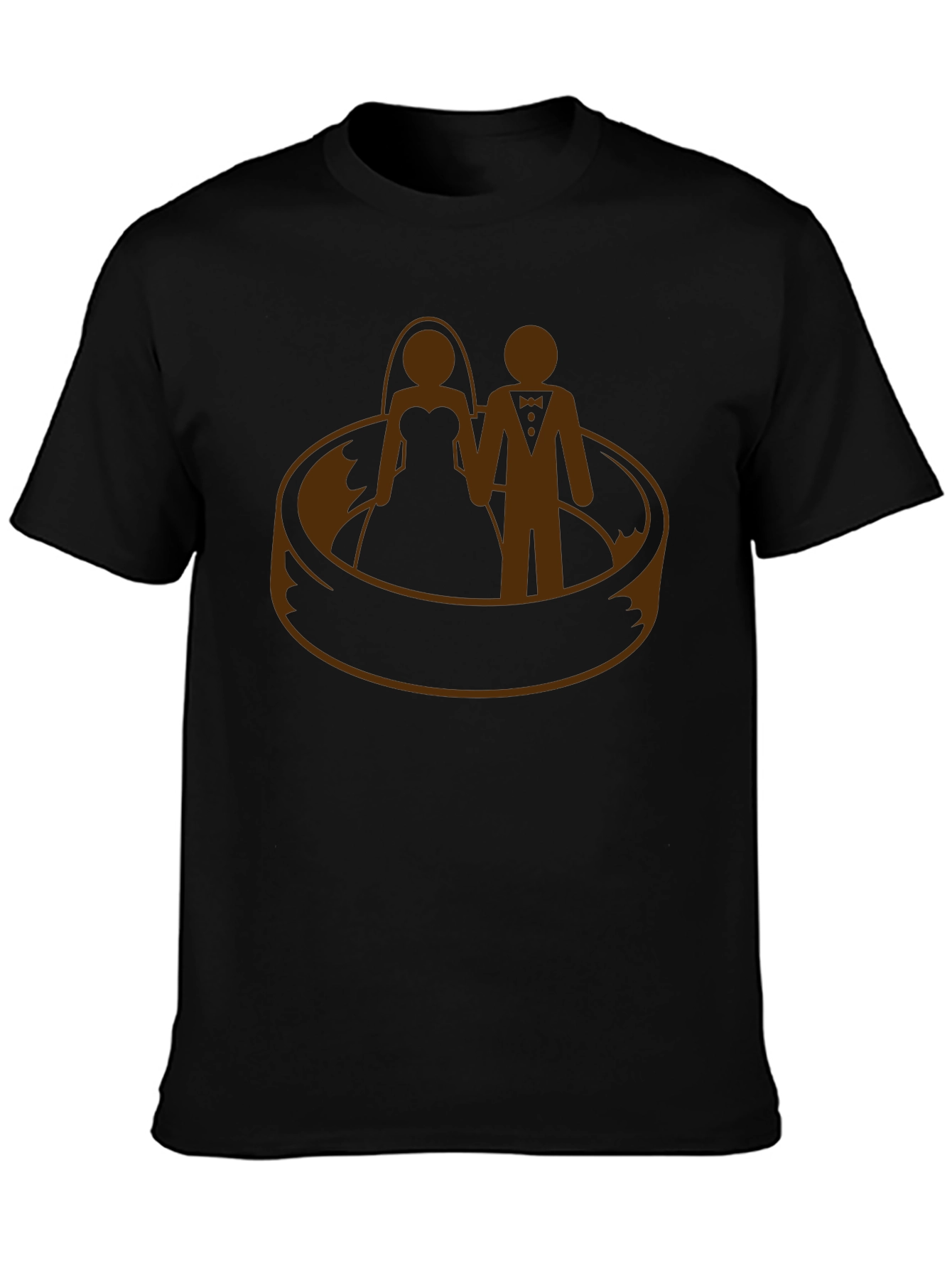 Wedding Ring T-Shirt - Bride and Groom Graphic Tee
