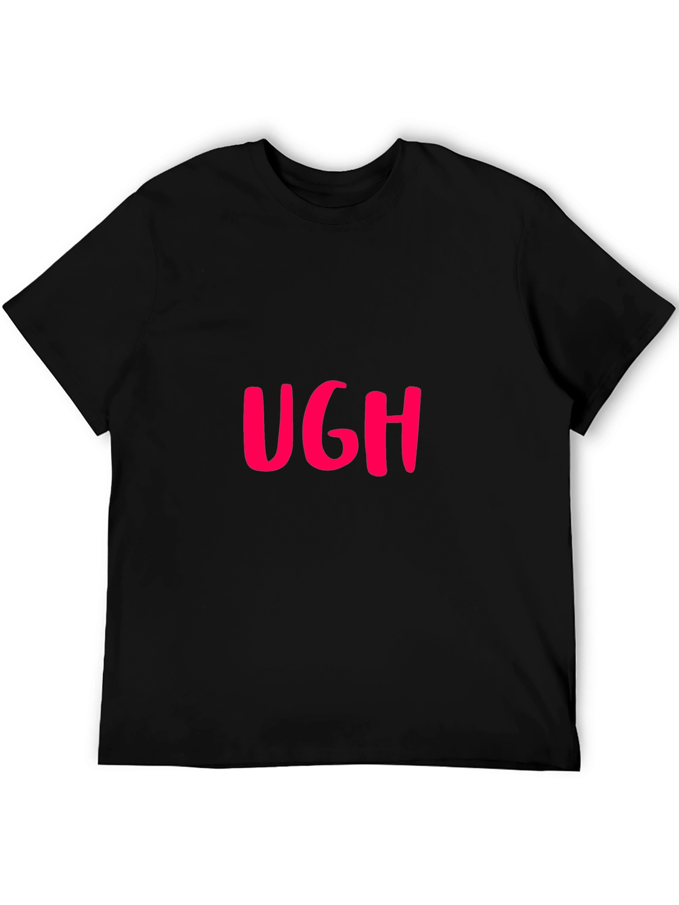 Ugh! Graphic T-Shirt - Black Casual Tee