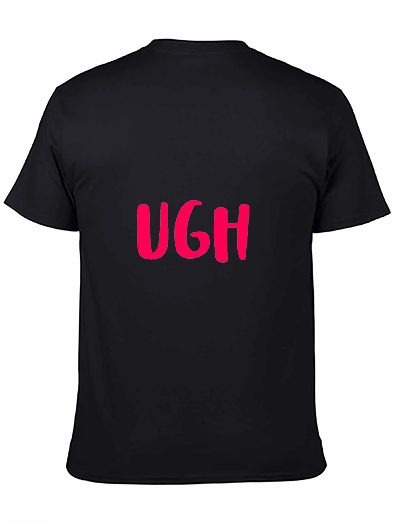 Ugh! Graphic T-Shirt - Black Casual Tee