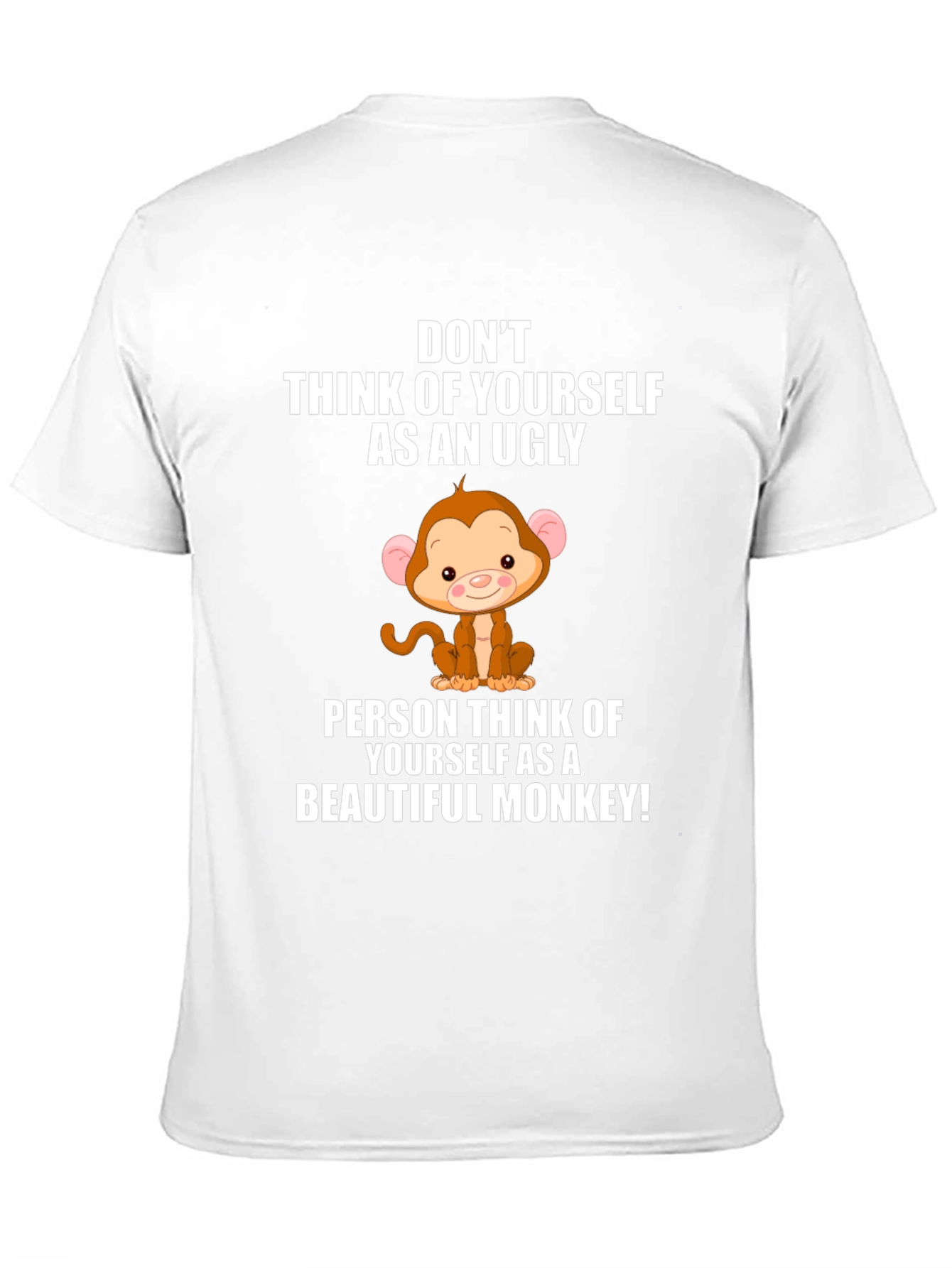 Funny Monkey Graphic Black T-Shirt