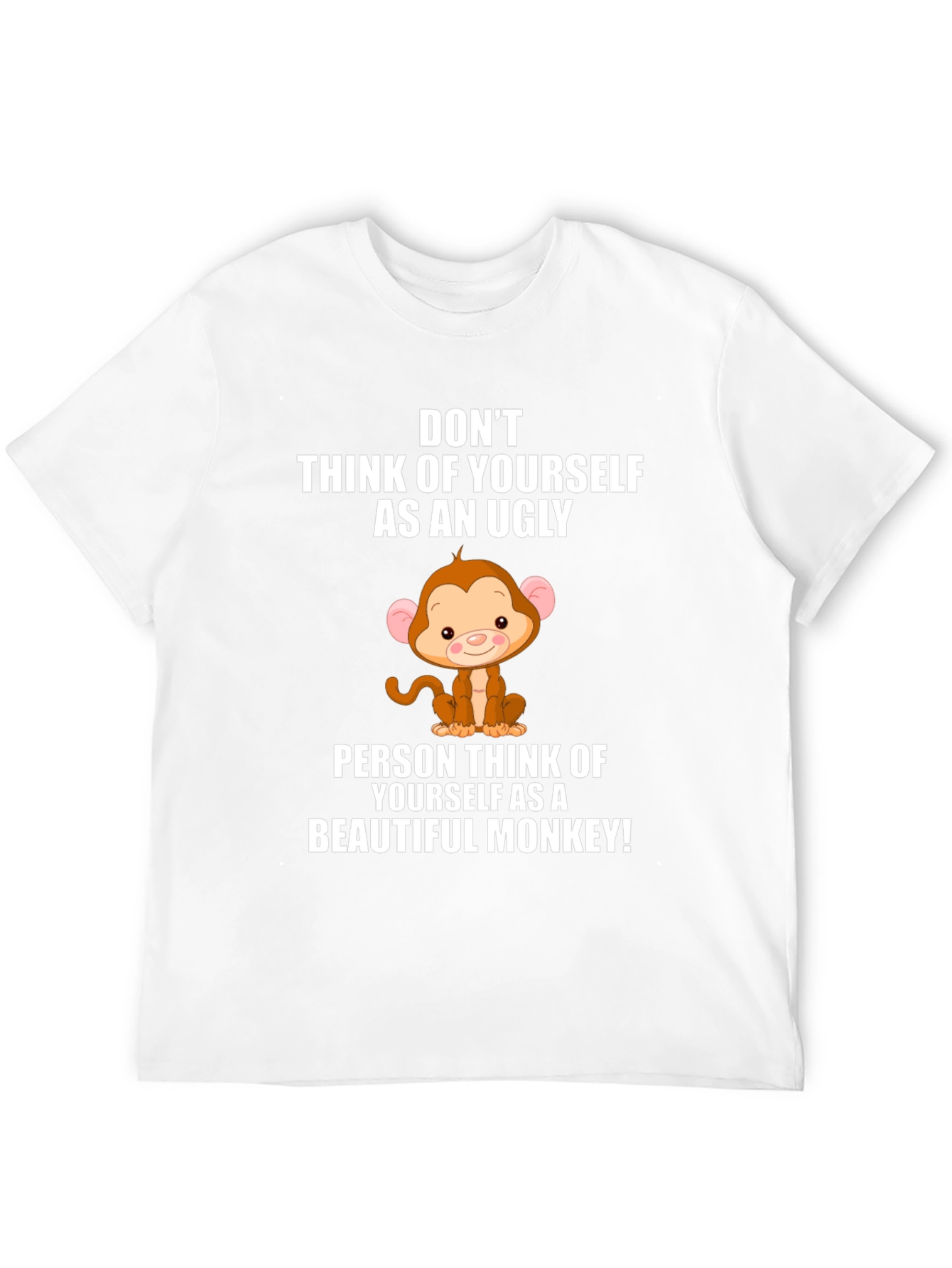 Funny Monkey Graphic Black T-Shirt
