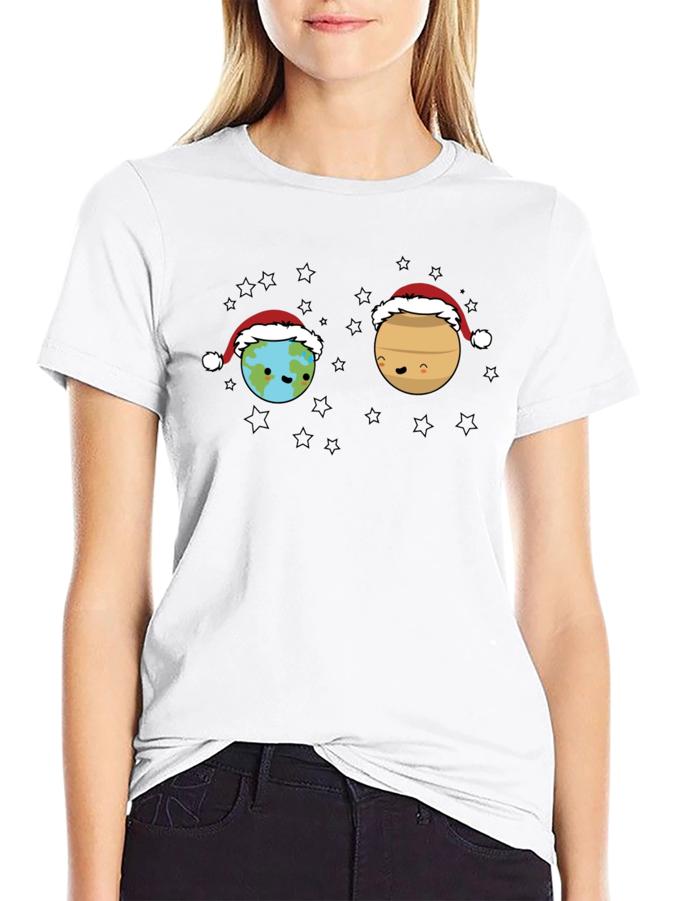 Planet Earth Santa T-Shirt