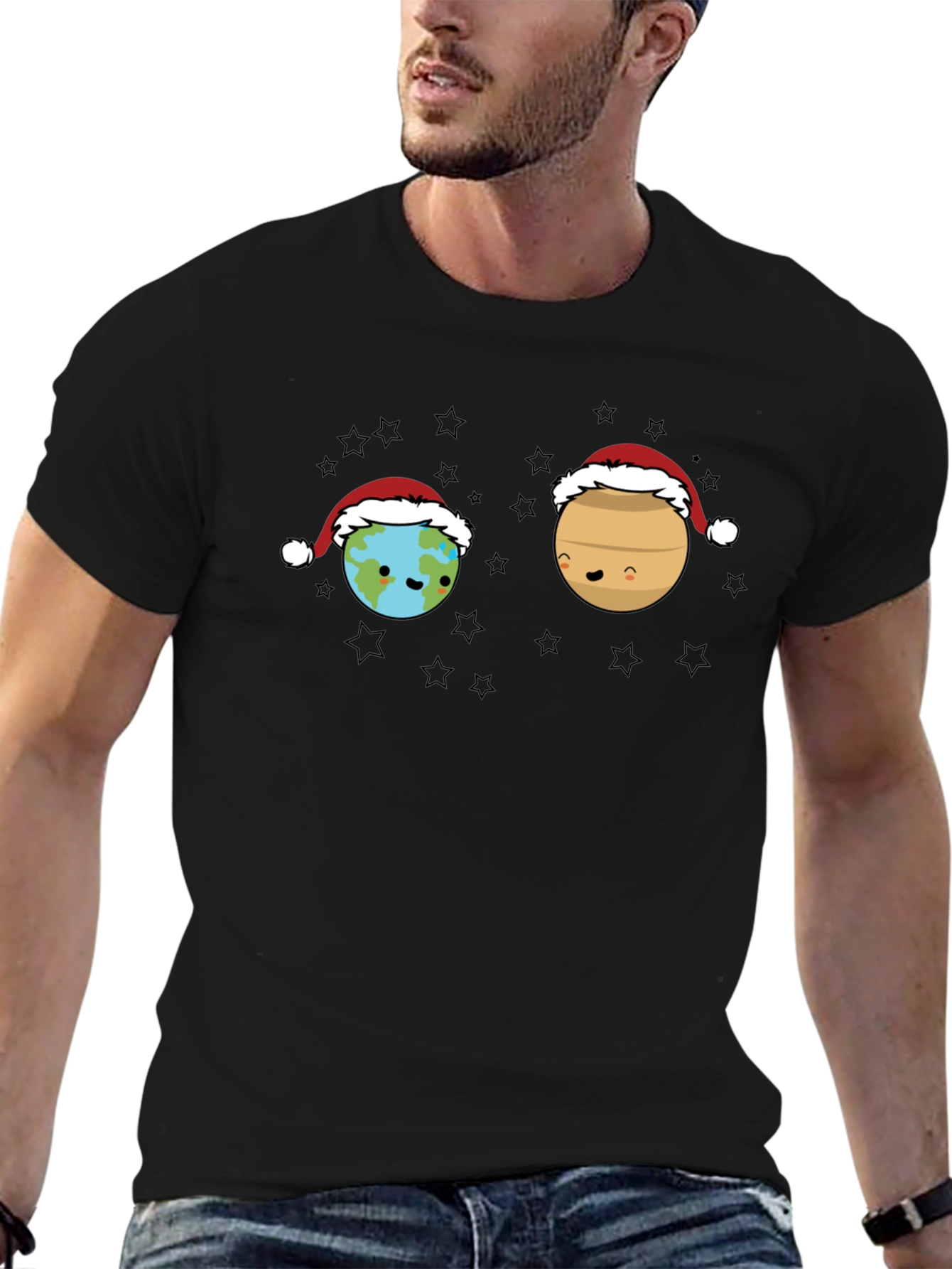 Planet Earth Santa T-Shirt