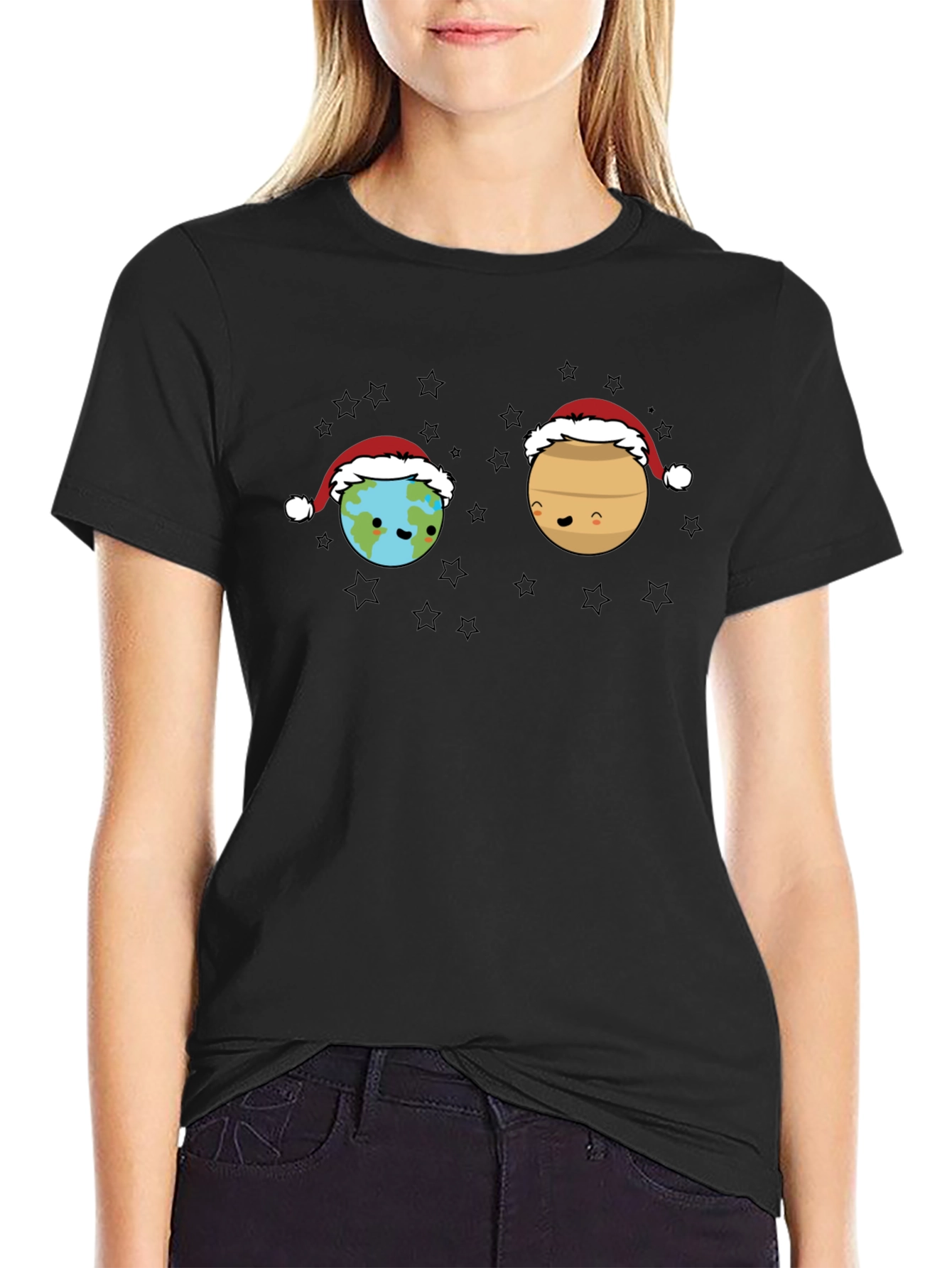 Planet Earth Santa T-Shirt