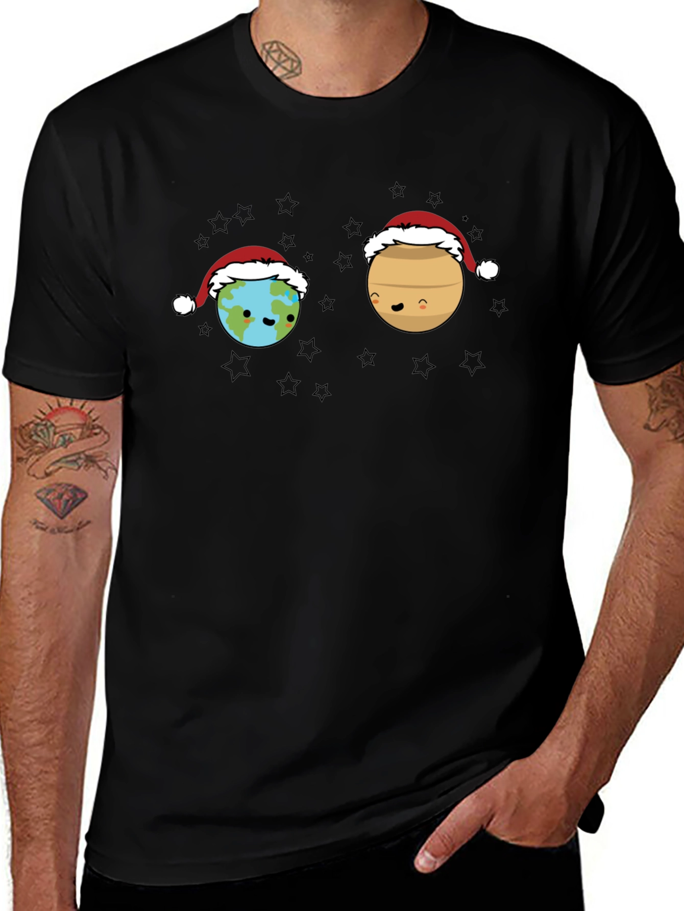 Planet Earth Santa T-Shirt