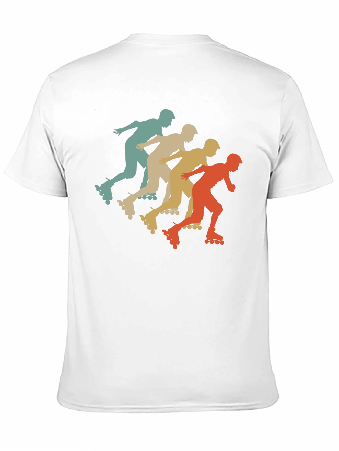 Retro Roller Skating T-Shirt Black