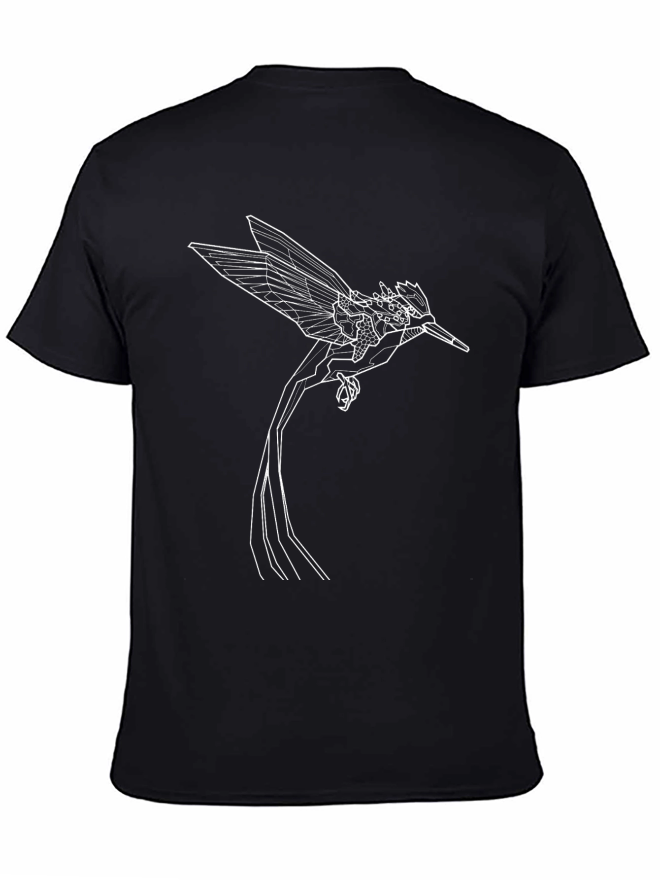 Geometric Bird Tee - Stylish Minimalist Design