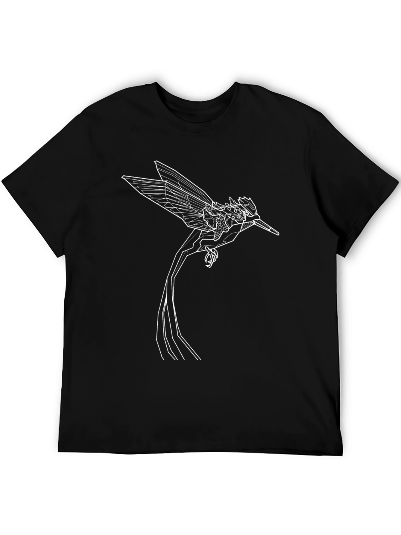 Geometric Bird Tee - Stylish Minimalist Design