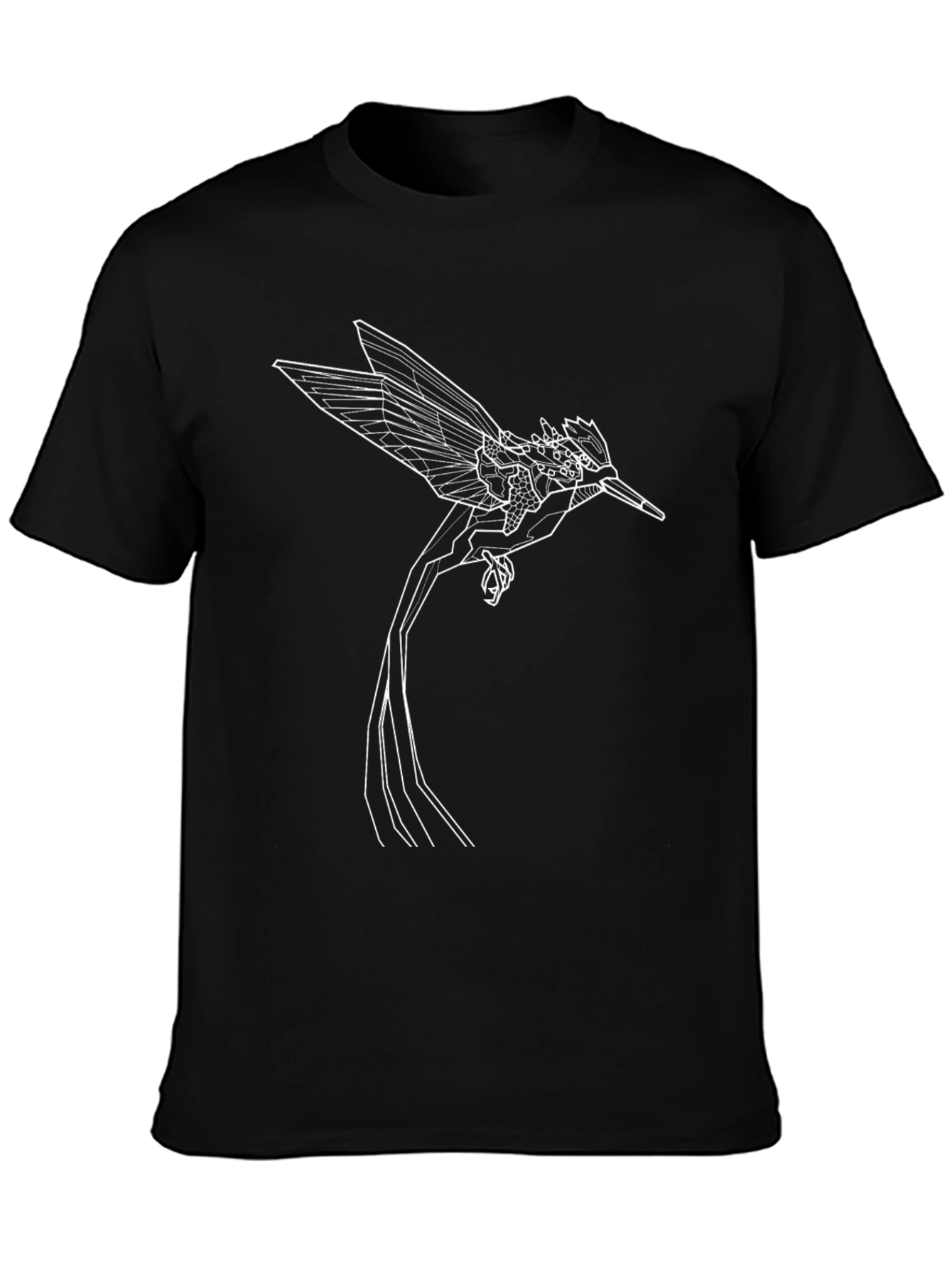 Geometric Bird Tee - Stylish Minimalist Design