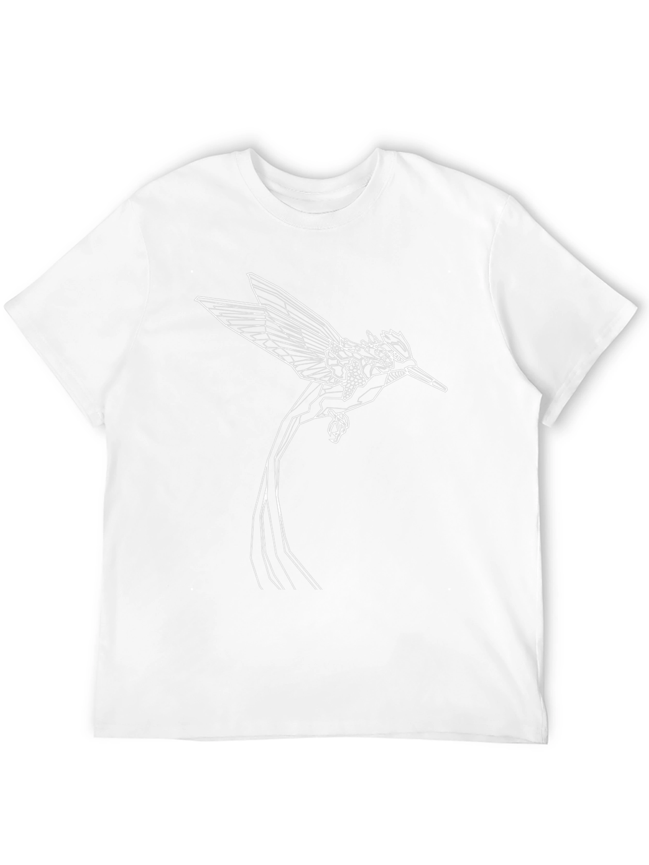 Geometric Bird Tee - Stylish Minimalist Design