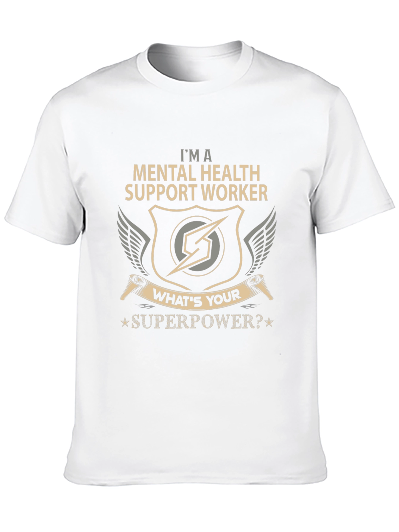 Mental Health Support Worker Superpower T-Shirt