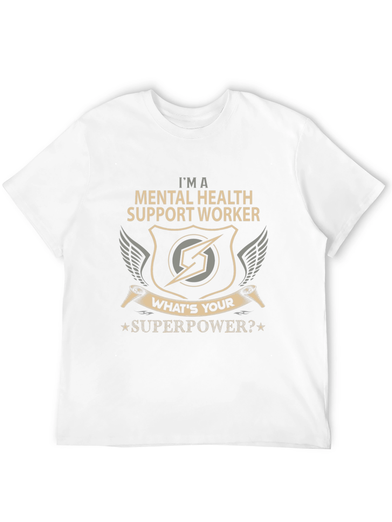 Mental Health Support Worker Superpower T-Shirt
