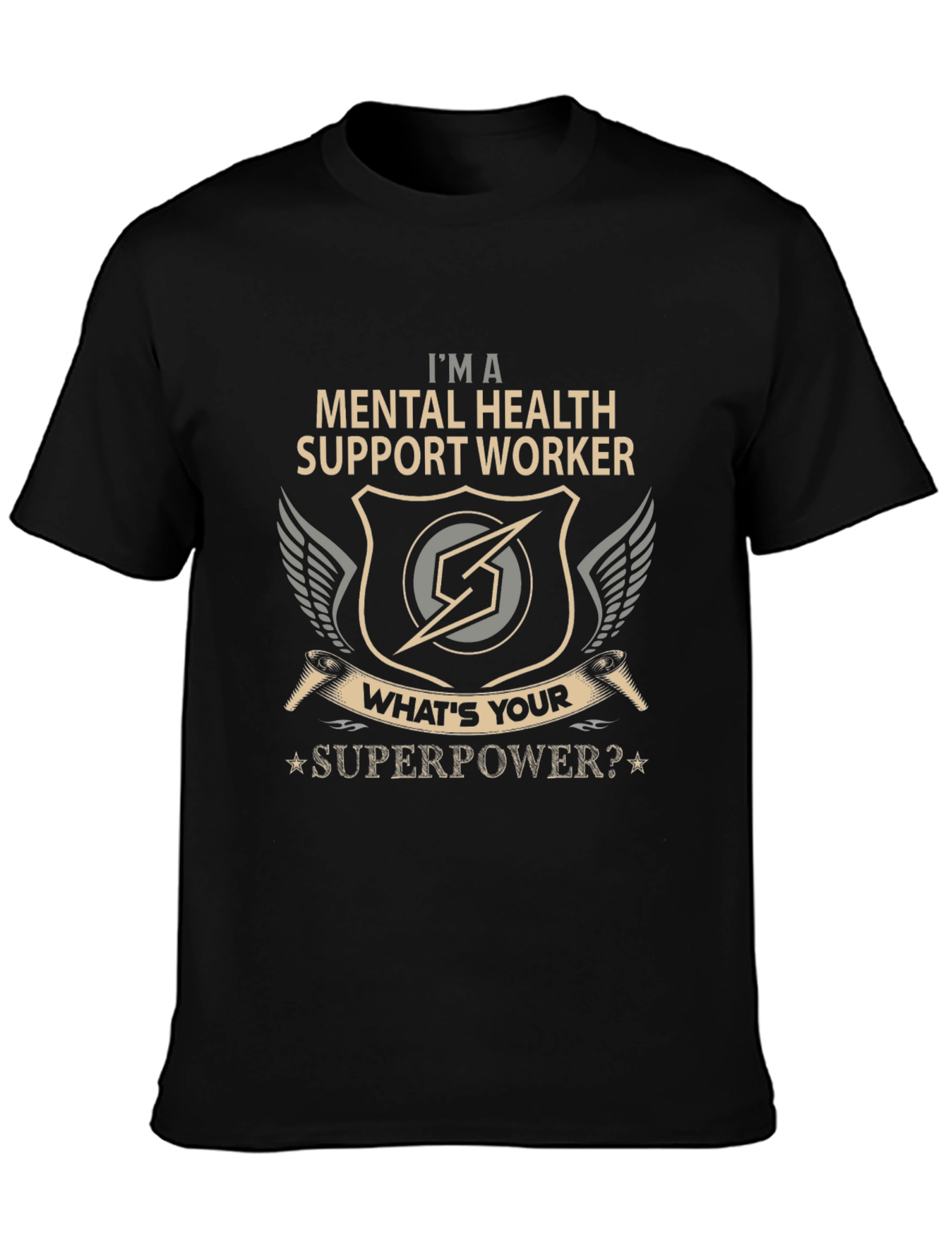 Mental Health Support Worker Superpower T-Shirt