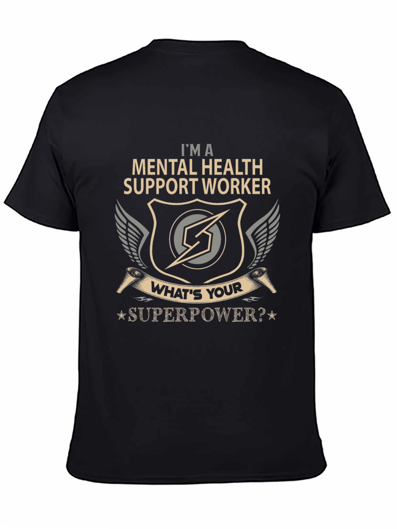 Mental Health Support Worker Superpower T-Shirt