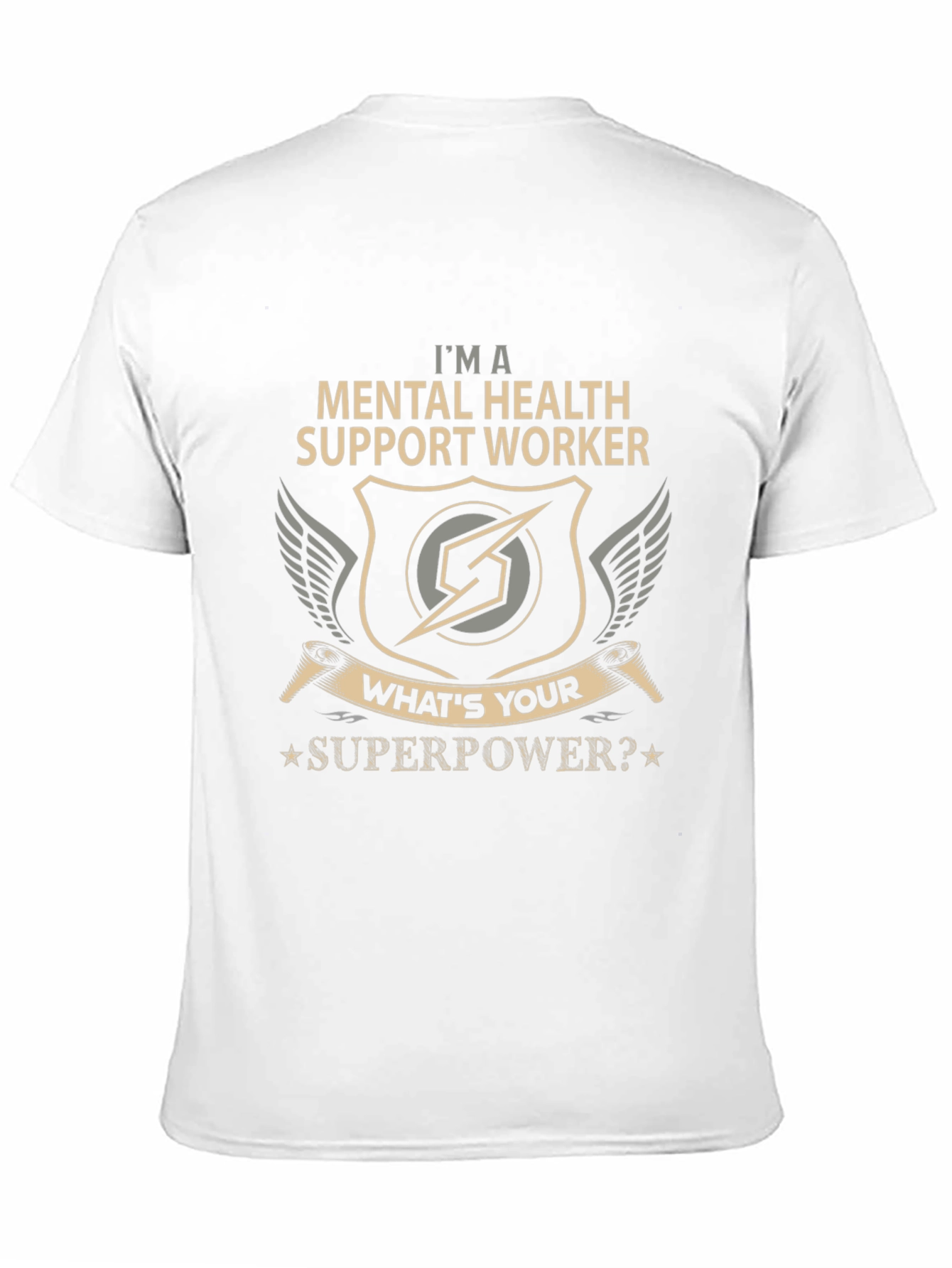 Mental Health Support Worker Superpower T-Shirt