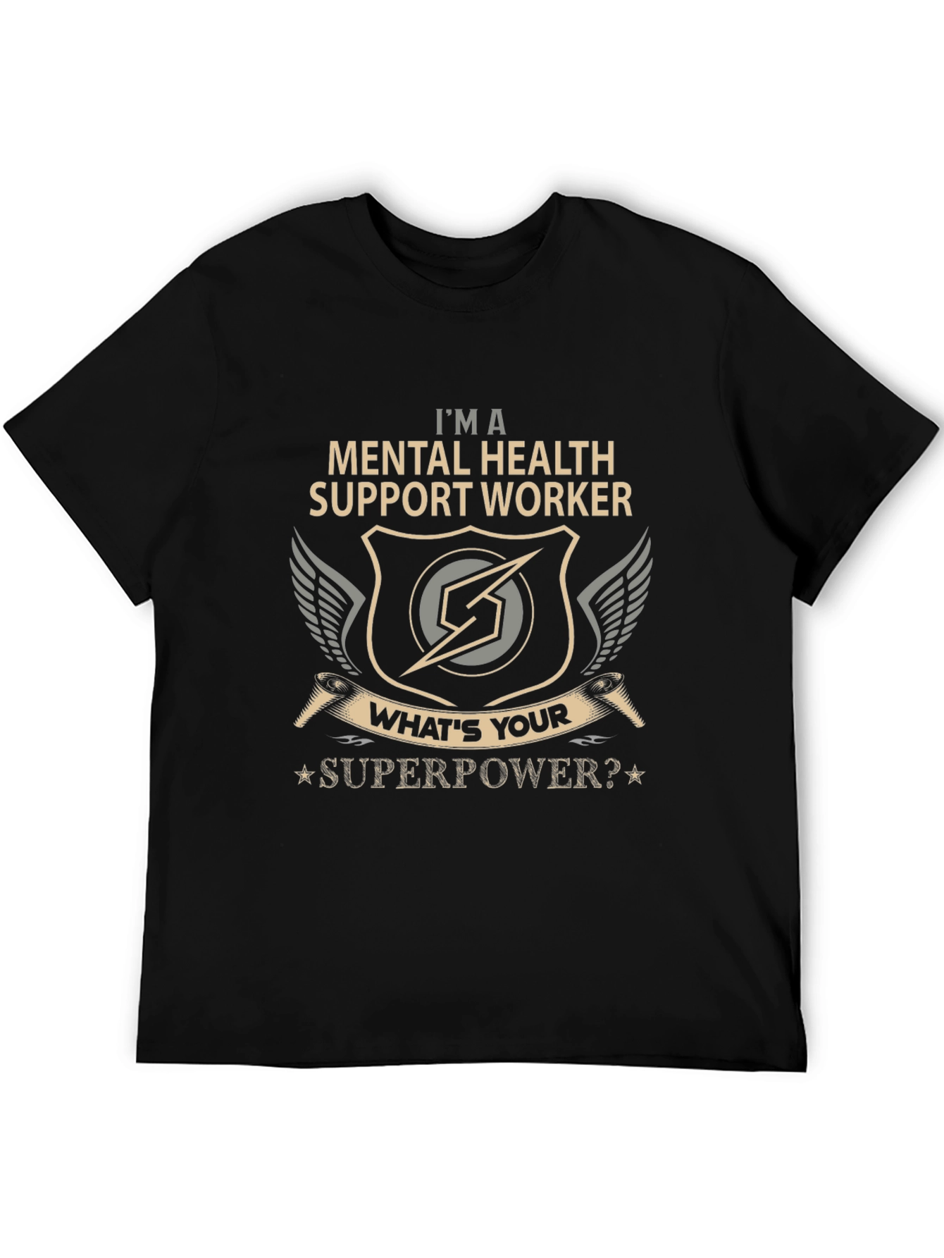 Mental Health Support Worker Superpower T-Shirt