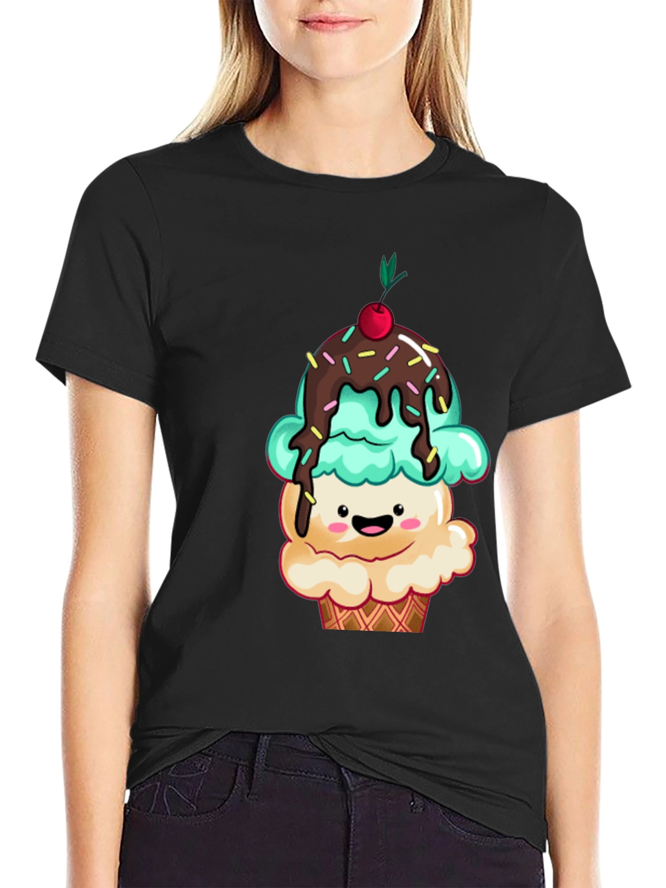 Cute Cupcake Graphic Tee - Sweet Treat T-Shirt
