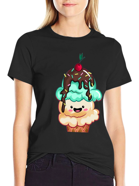 Cute Cupcake Graphic Tee - Sweet Treat T-Shirt