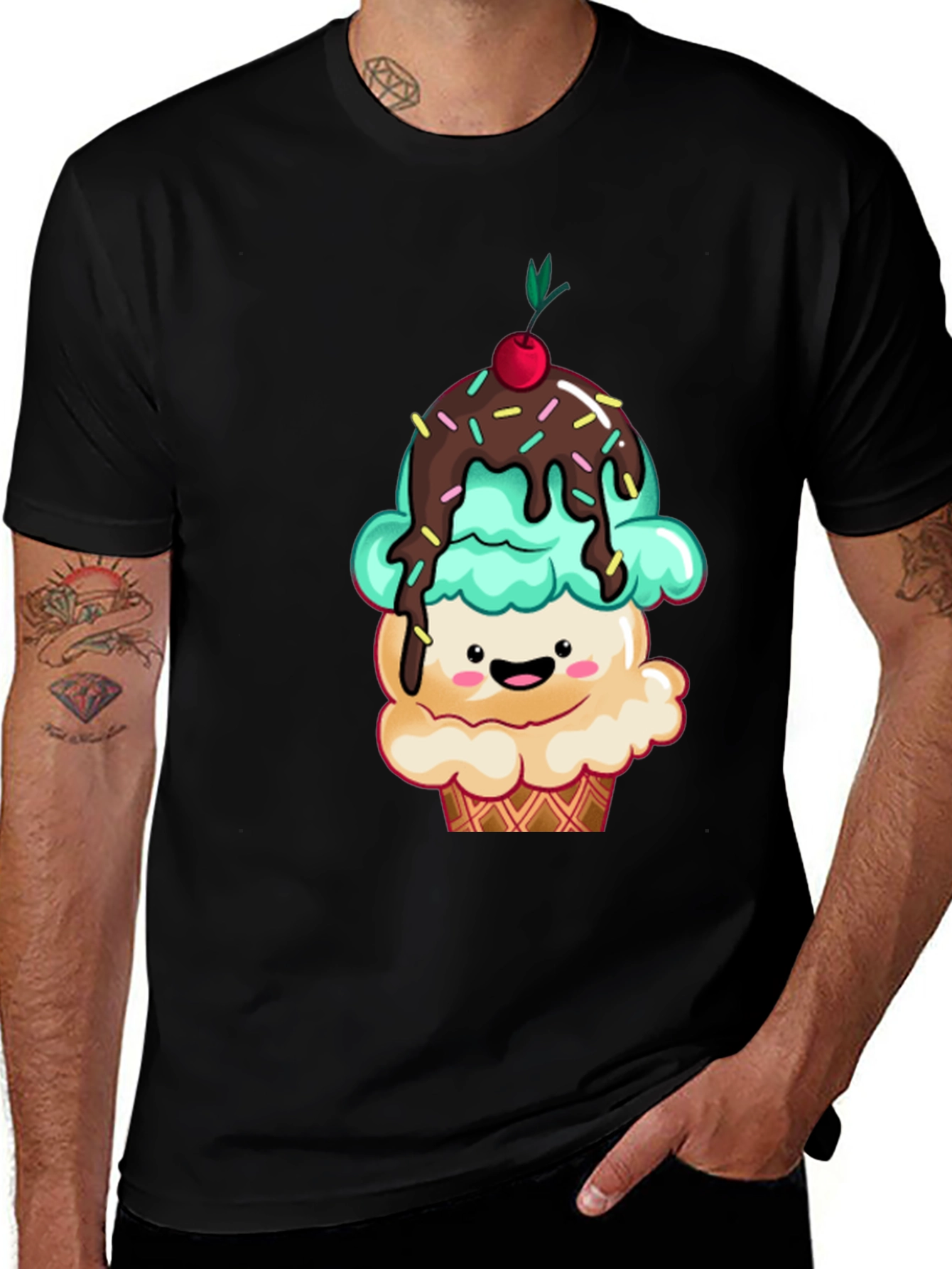 Cute Cupcake Graphic Tee - Sweet Treat T-Shirt