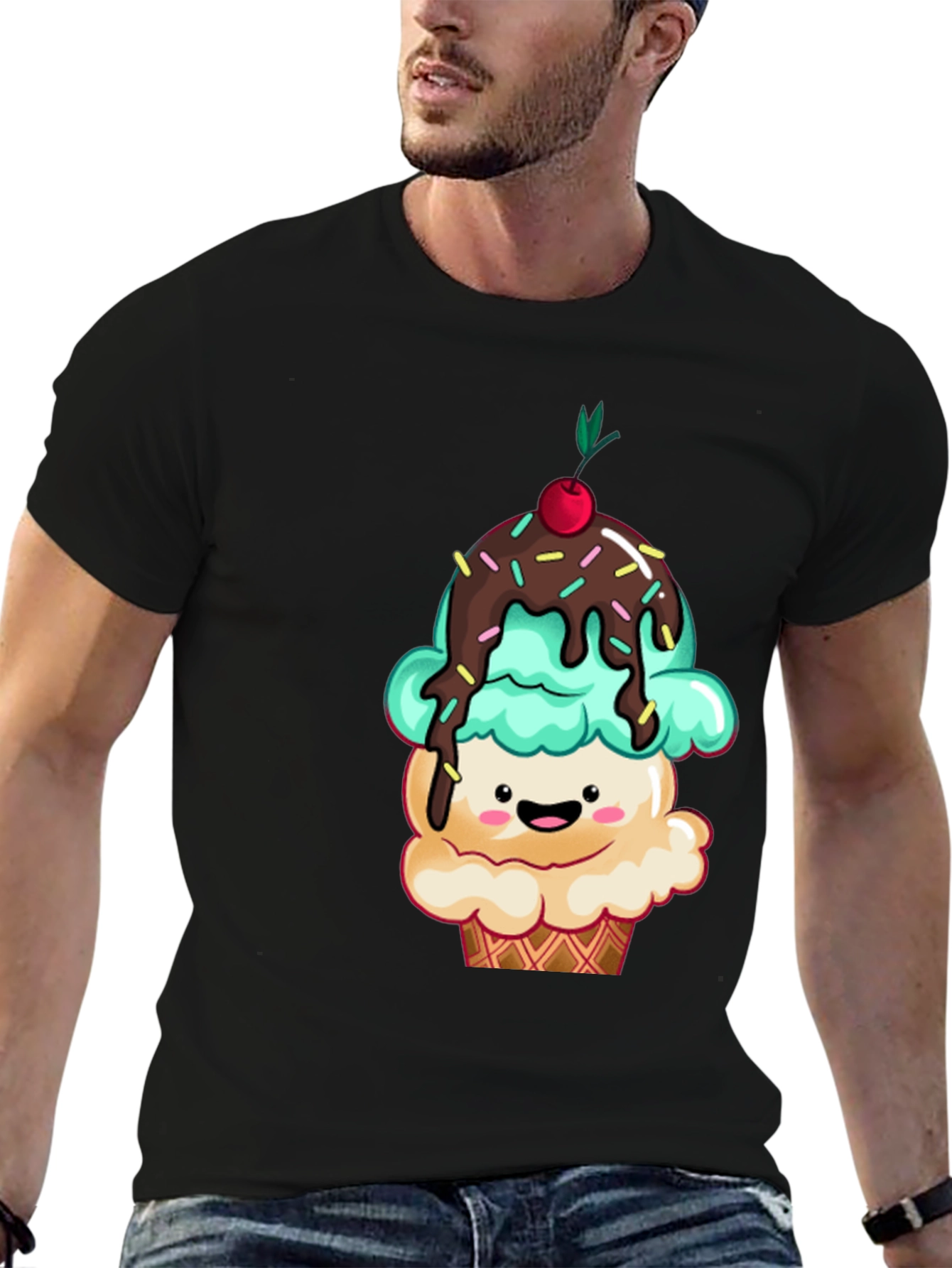 Cute Cupcake Graphic Tee - Sweet Treat T-Shirt