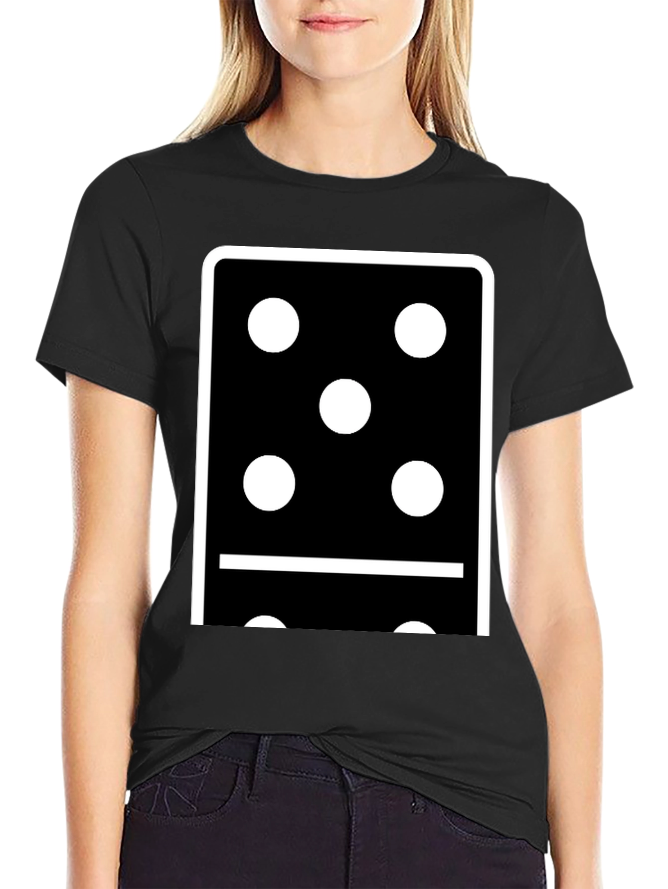 Domino Five T-Shirt - Classic Black