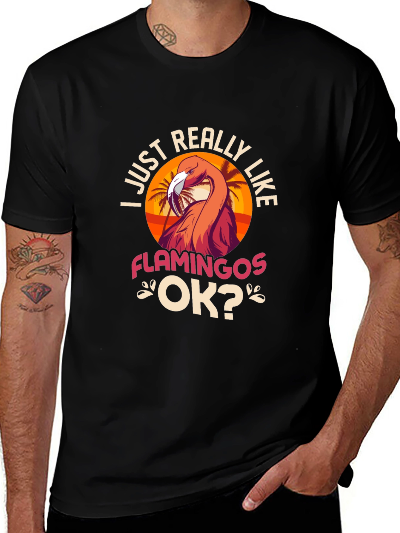 I Just Really Like Flamingos T-Shirt