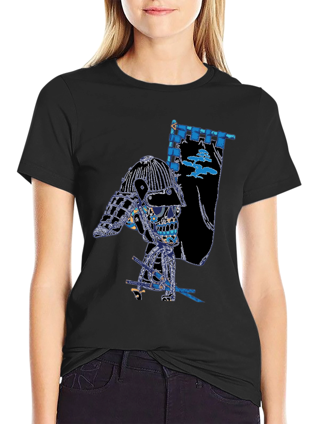 Samurai Skull T-Shirt - Unique Graphic Tee