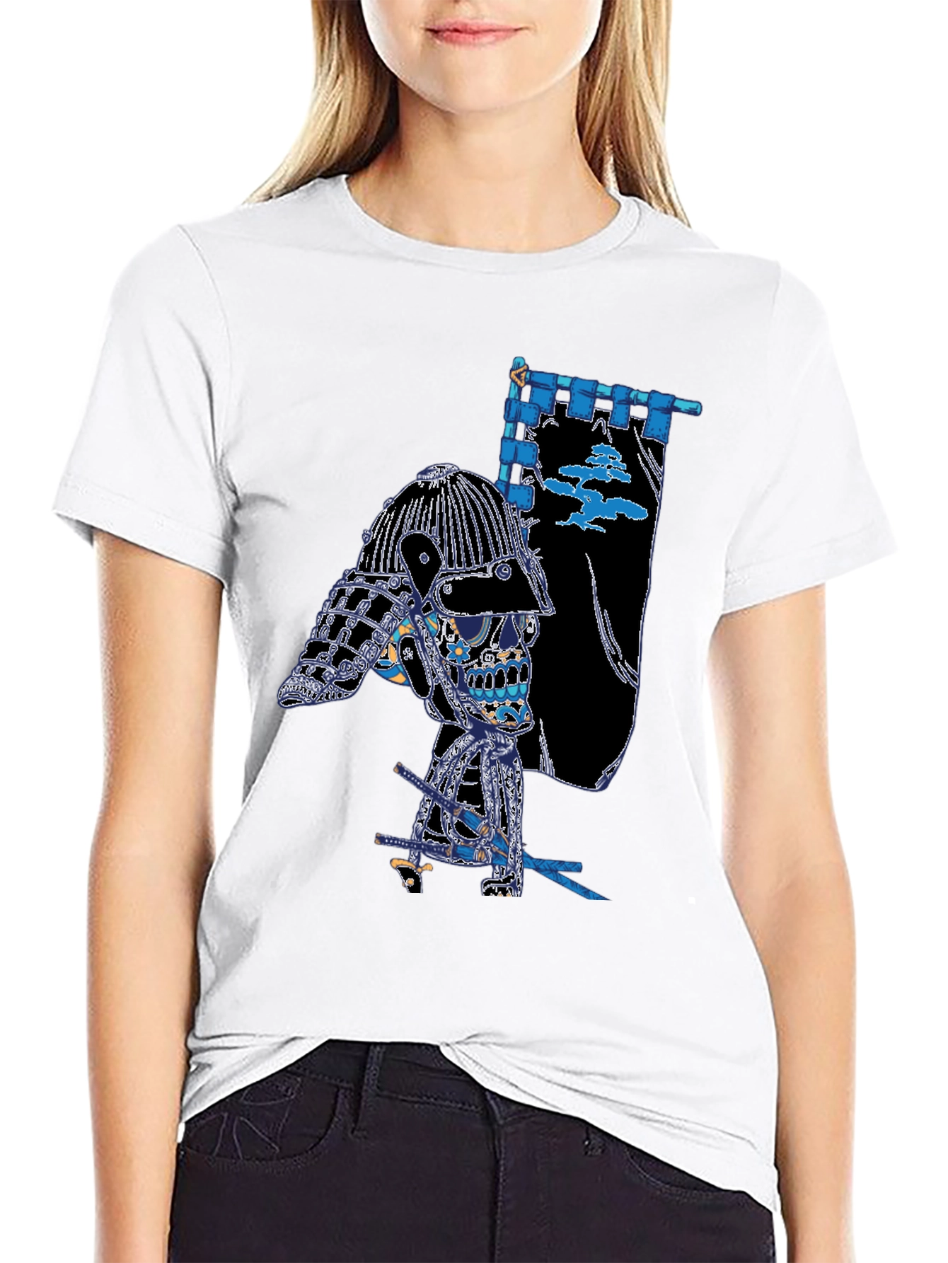 Samurai Skull T-Shirt - Unique Graphic Tee
