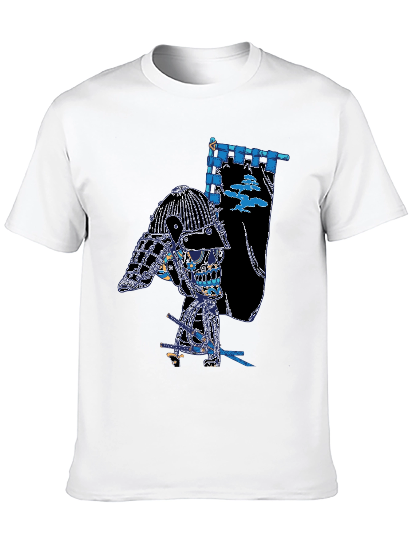 Samurai Skull T-Shirt - Unique Graphic Tee