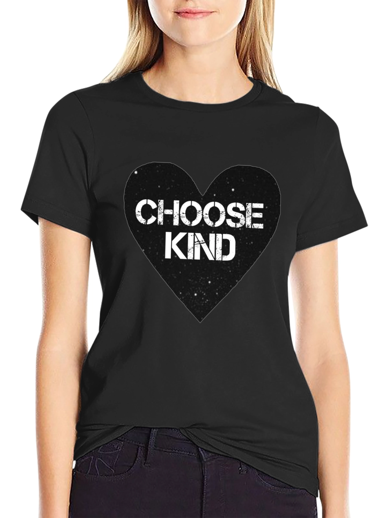 Choose Kind Heart Graphic Tee - Casual Comfort