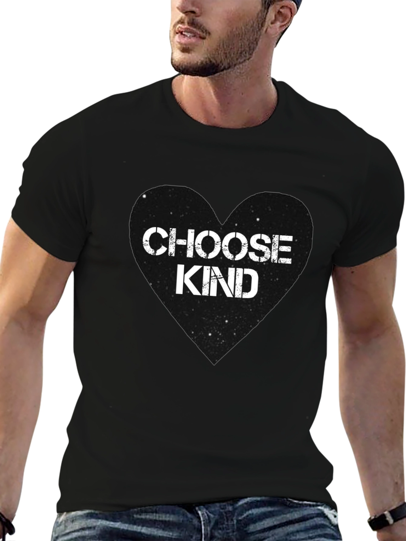 Choose Kind Heart Graphic Tee - Casual Comfort