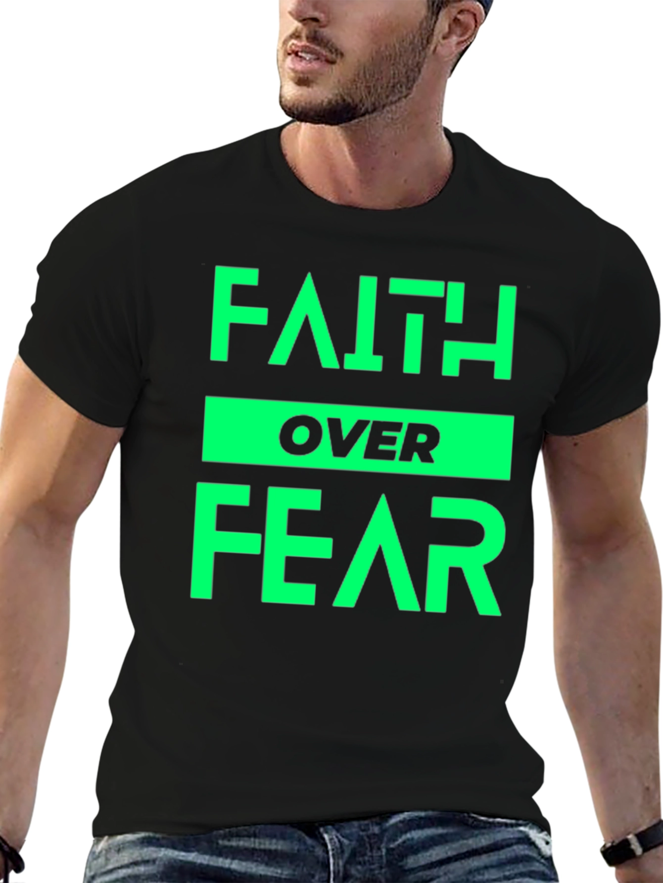 Faith Over Fear T-Shirt - Positive Message Tee