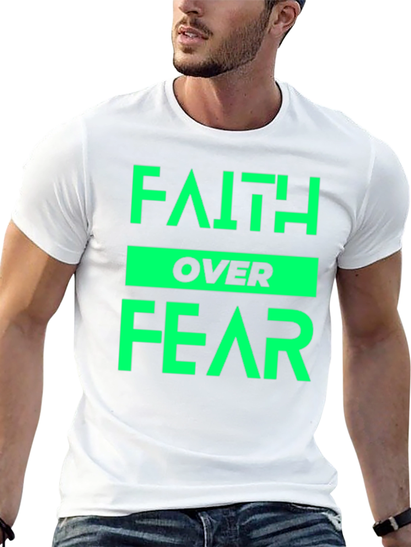 Faith Over Fear T-Shirt - Positive Message Tee