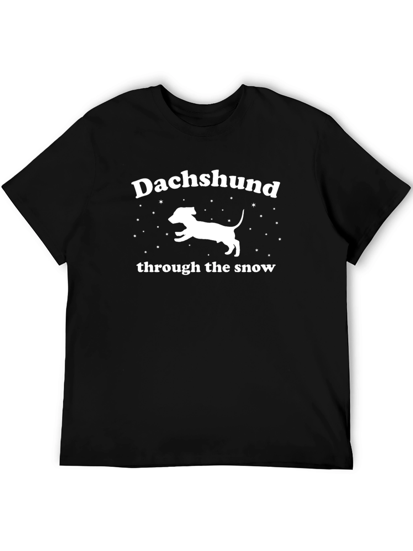 Dachshund Through The Snow Graphic T-Shirt