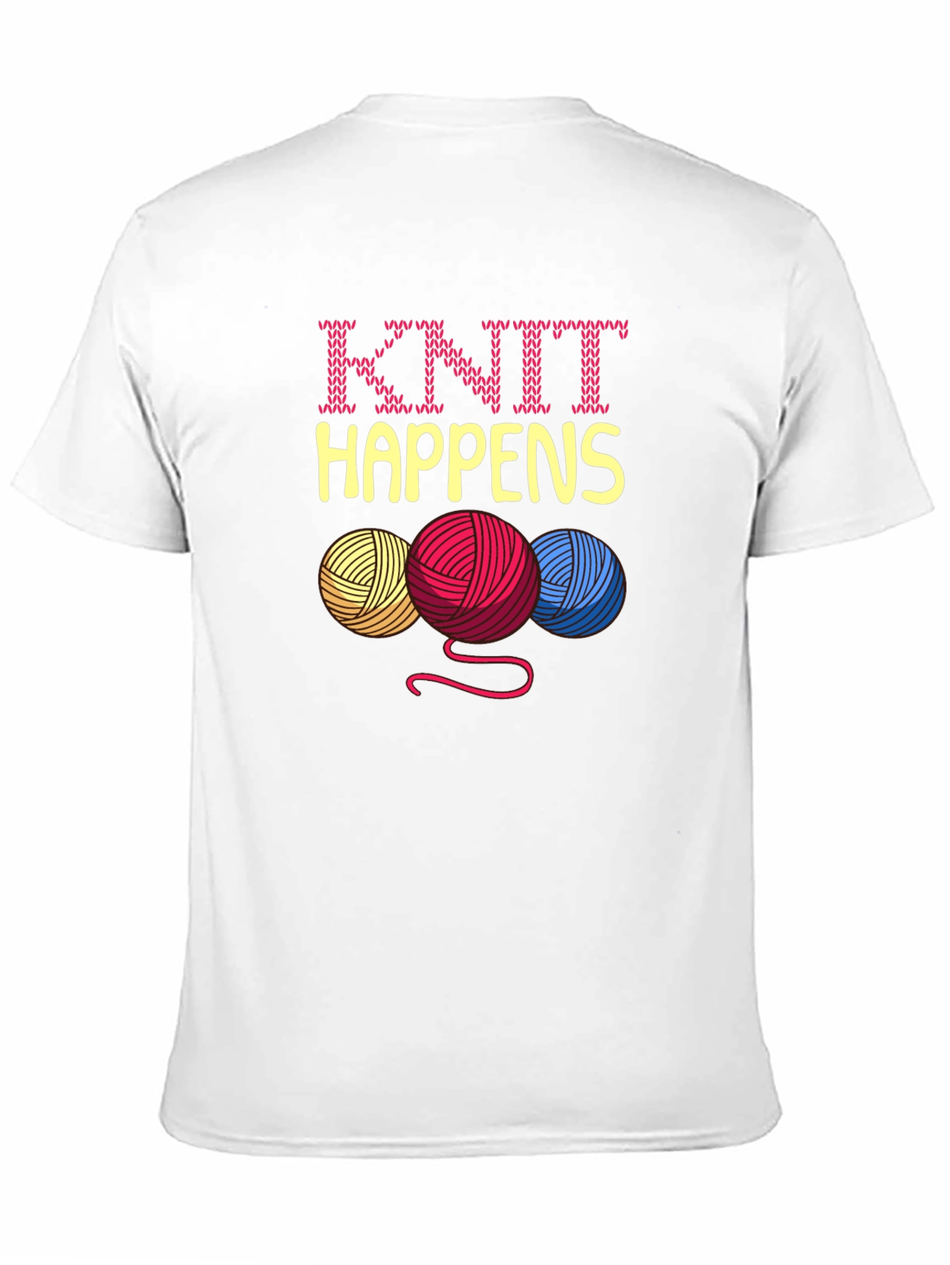 Knit Happens Yarn Balls Graphic T-Shirt