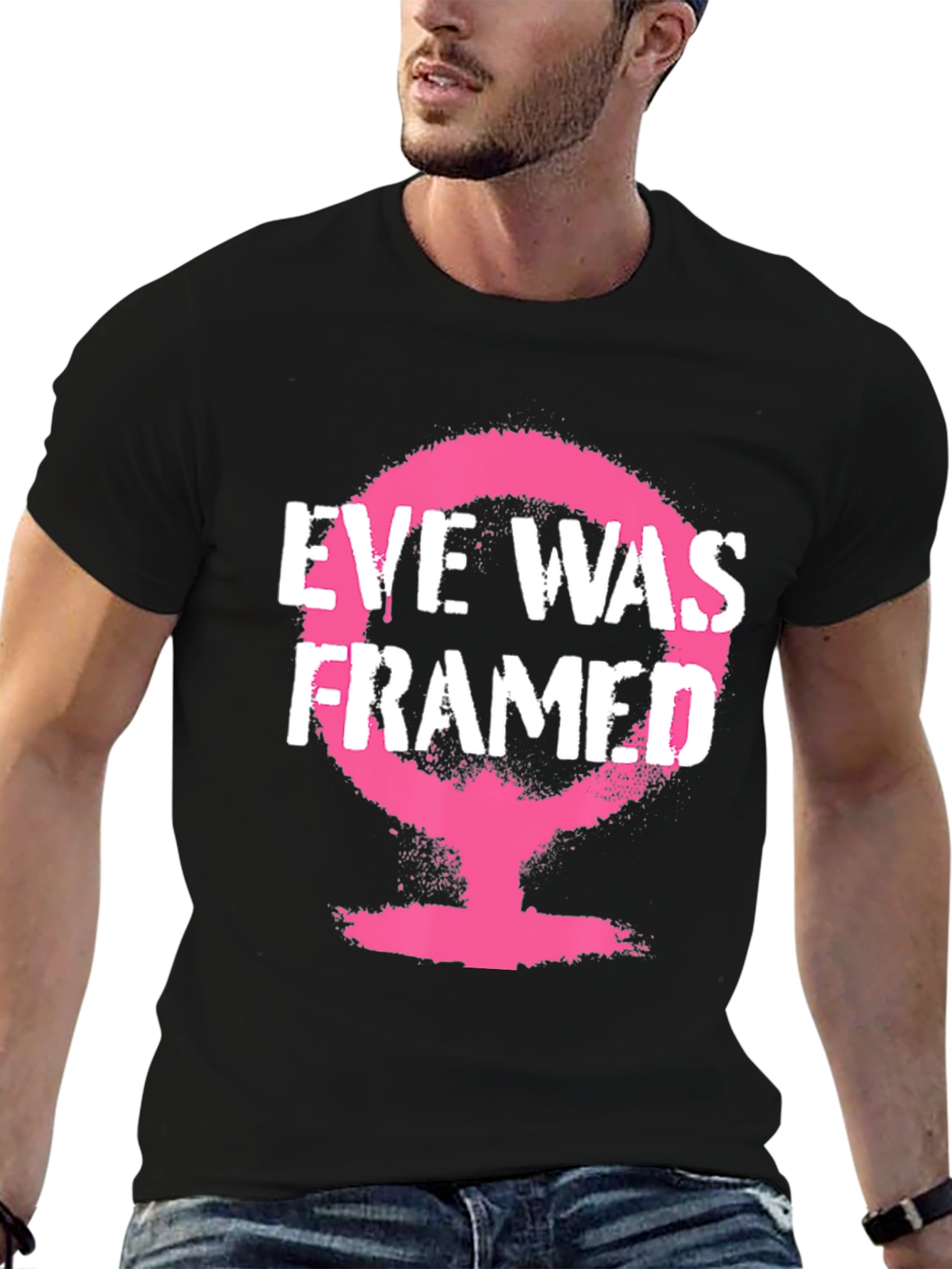 Eve Was Framed Graphic Tee - Feminist Statement Shirt