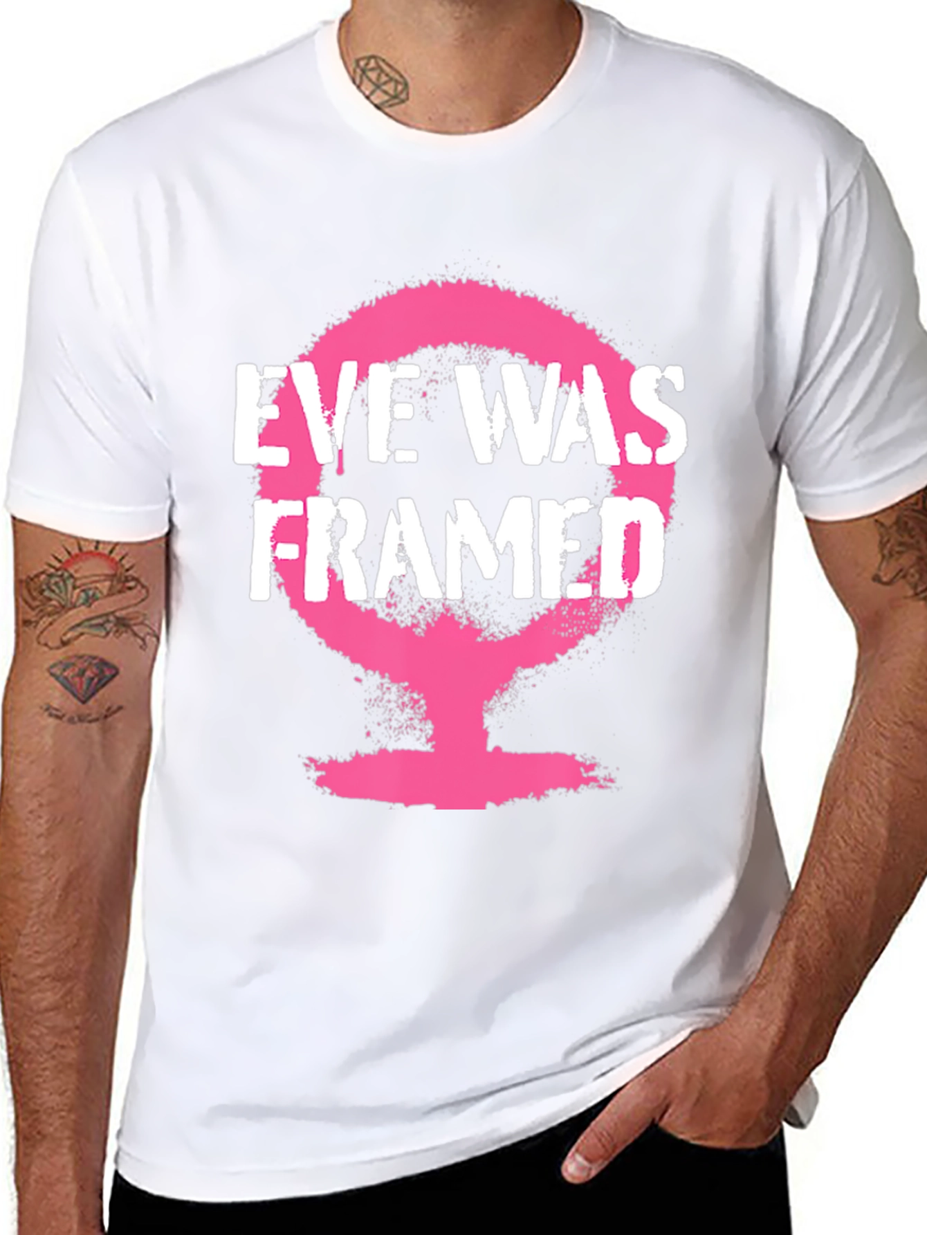 Eve Was Framed Graphic Tee - Feminist Statement Shirt